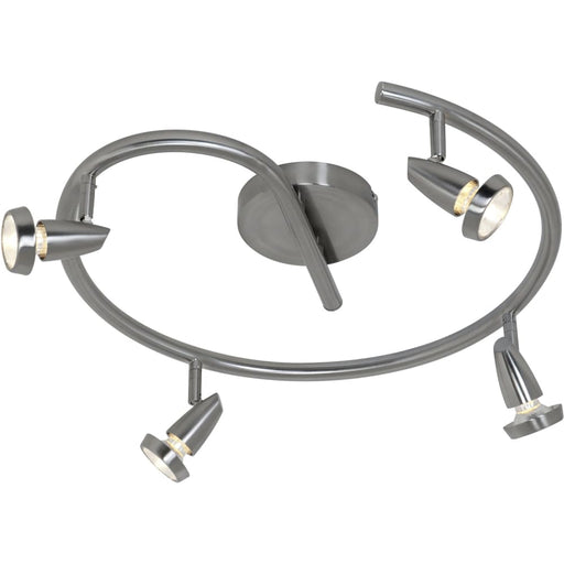 Mirage Brushed Steel LED Flush Mount - Flushmounts