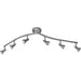 Mirage Brushed Steel Semi Flush Mount - Semi-Flushmounts