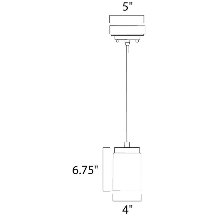Mod Satin Nickel LED Mini Pendant - Mini-Pendants