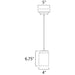 Mod Satin Nickel LED Mini Pendant - Mini-Pendants