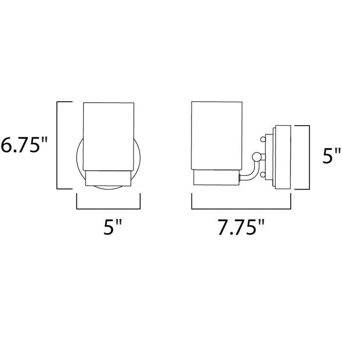 Mod Satin Nickel LED Wall Sconce - Wall Sconce