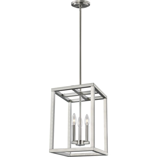 Moffet Street Brushed Nickel Pendant - Pendants