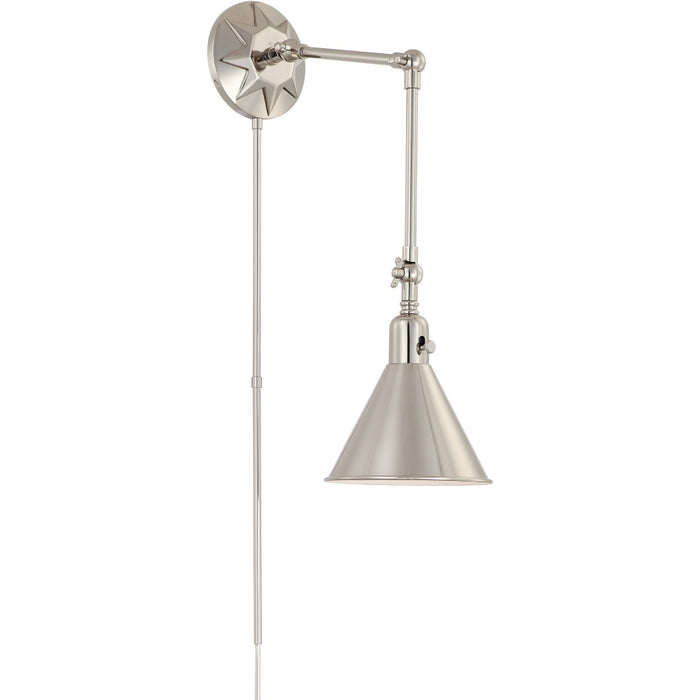 Morgan 1 Light Polished Nickel Sconce - Wall Sconce