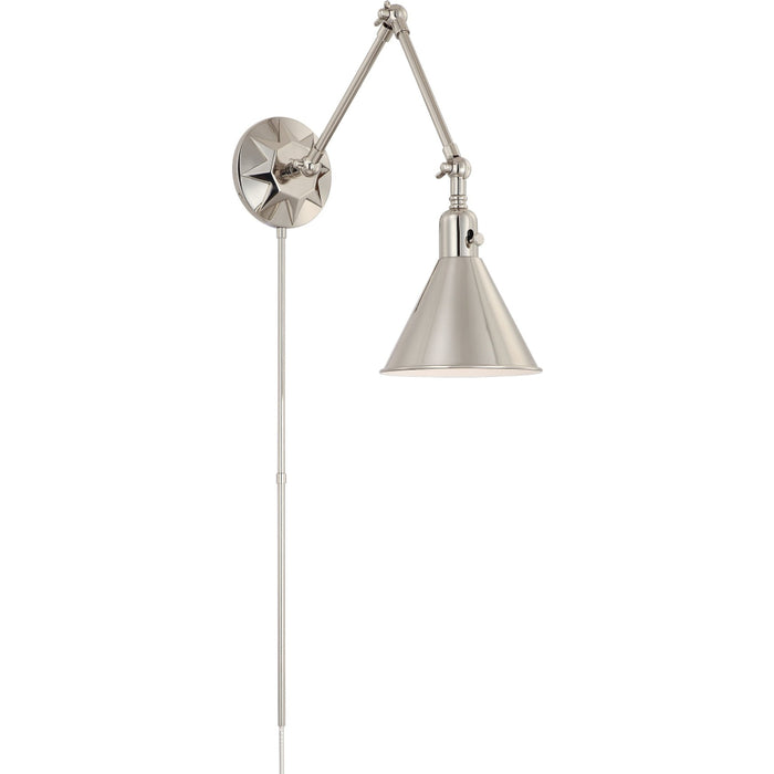 Morgan 1 Light Polished Nickel Sconce - Wall Sconce