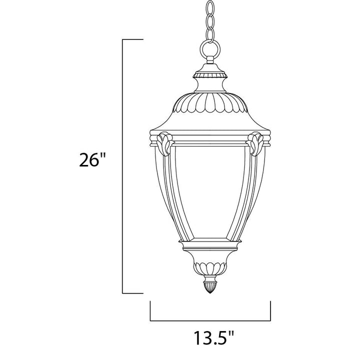 Morrow Bay DC Earth Tone Outdoor Hanging Lantern - Outdoor Hanging Lantern