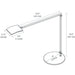 Mosso Pro Desk Lamp with wireless charging Qi base (Silver) - Desk Lamp