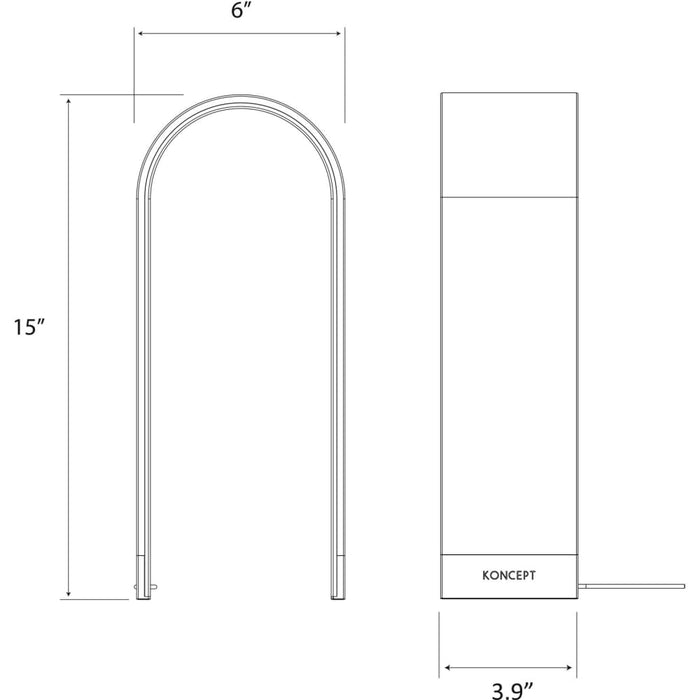 Mr. N Tall Table Lamp (Silver; Soft White light) - Desk Lamp