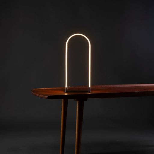 Mr. N Tall Table Lamp (Silver; Soft White light) - Table Lamps