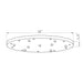 Multi Point Canopy Brushed Nickel 11 Light Z-Lite CP2411R-BN | theLightShop