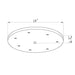 Multi Point Canopy Brushed Nickel 7 Light Z-Lite CP1807R-BN | theLightShop