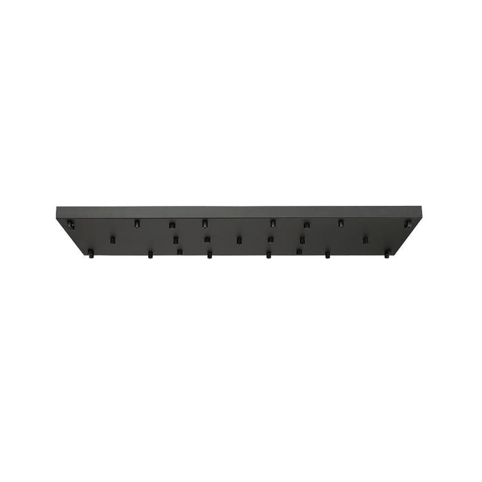Multi Point Canopy Matte Black 17 Light Linear Z-Lite CP4217L-MB | theLightShop