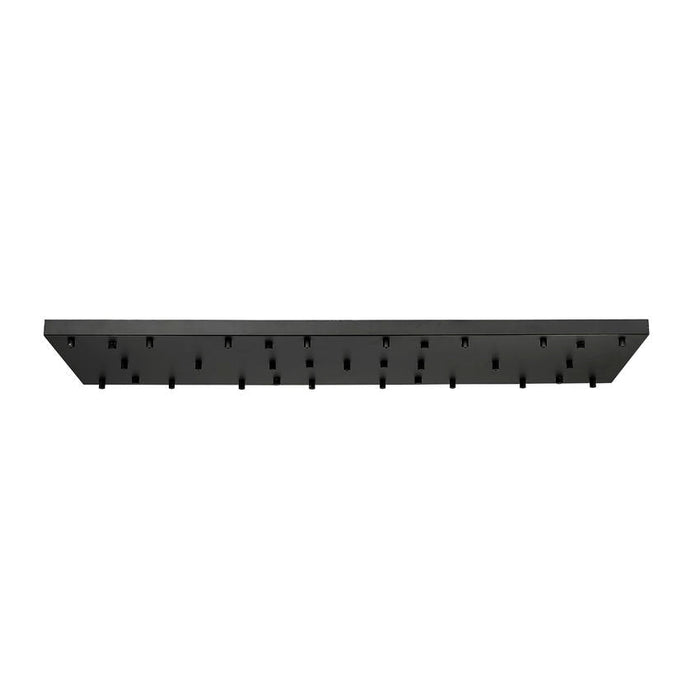 Multi Point Canopy Matte Black 23 Light Linear Z-Lite CP5423L-MB | theLightShop