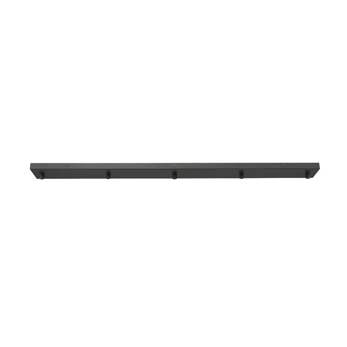 Multi Point Canopy Matte Black 5 Light Linear Z-Lite CP4205L-MB | theLightShop