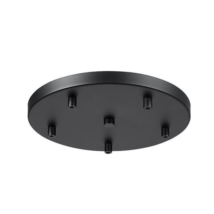 Multi Point Canopy Matte Black 5 Light Z-Lite CP1205R-MB | theLightShop