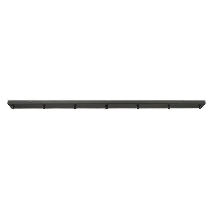 Multi Point Canopy Matte Black 7 Light Linear Z-Lite CP5407L-MB | theLightShop