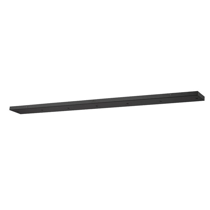 Multi Point Canopy Matte Black 7 Light Linear Z-Lite CP5407L-MB | theLightShop