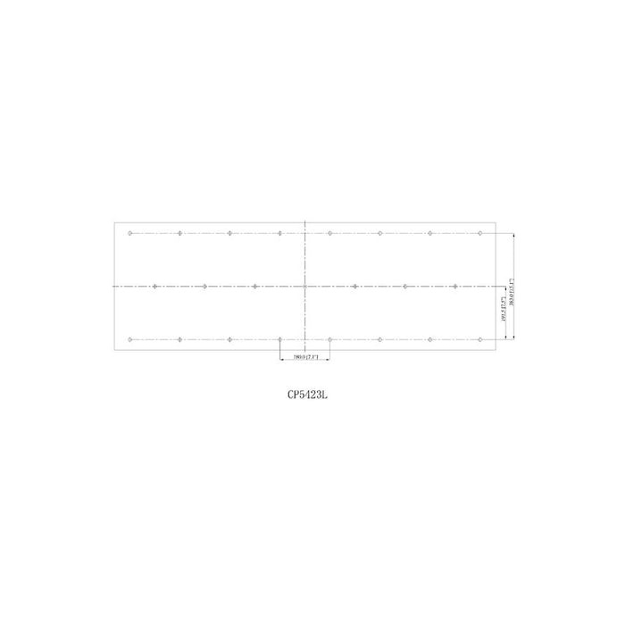 Multi Point Canopy Modern Gold 23 Light Linear Z-Lite CP5423L-MGLD | theLightShop