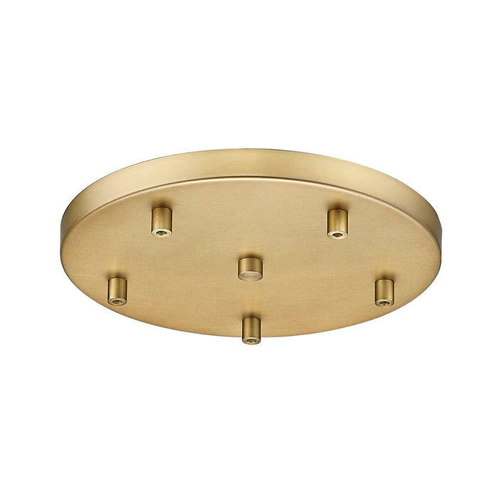 Multi Point Canopy Modern Gold 5 Light Z-Lite CP1205R-MGLD | theLightShop