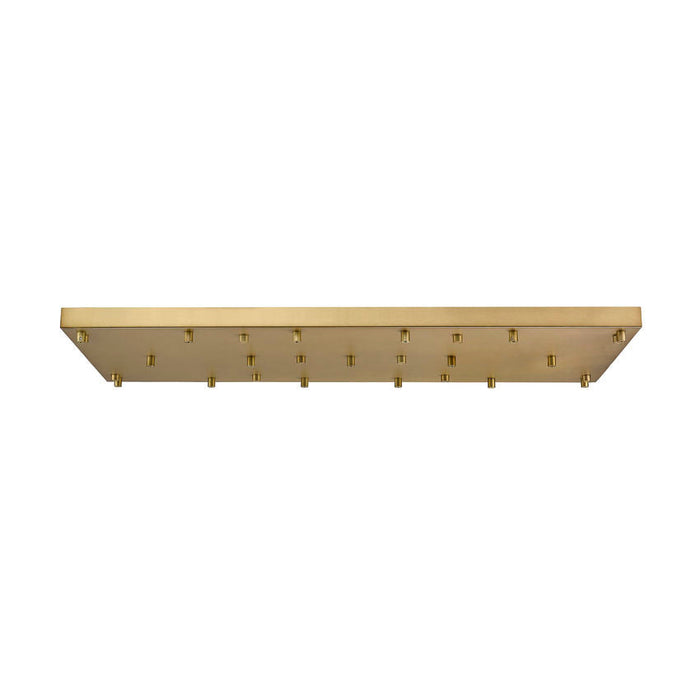 Multi Point Canopy Rubbed Brass 17 Light Linear Z-Lite CP4217L-RB | theLightShop