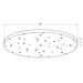 Multi Point Canopy Rubbed Brass 27 Light Z-Lite CP3627R-RB | theLightShop