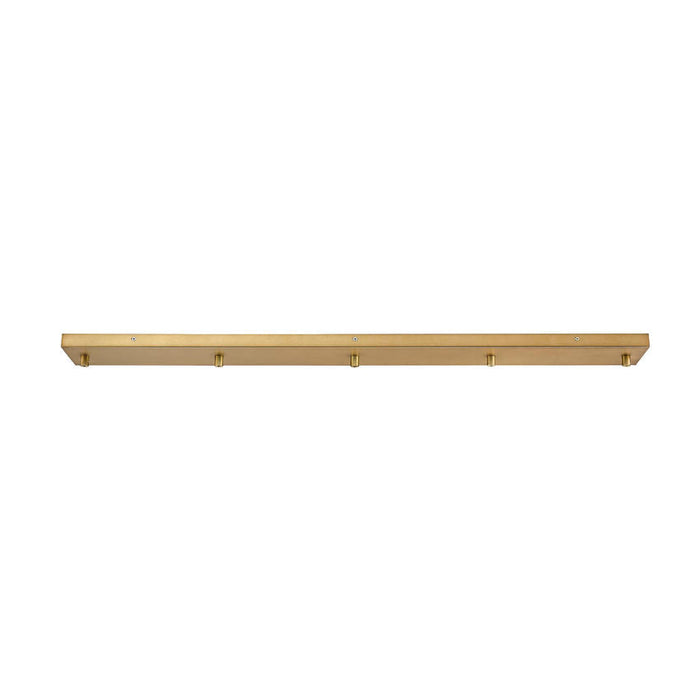 Multi Point Canopy Rubbed Brass 5 Light Linear Z-Lite CP4205L-RB | theLightShop