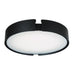 Mystic Matte Black 1 Light LED Flushmount - Flushmounts