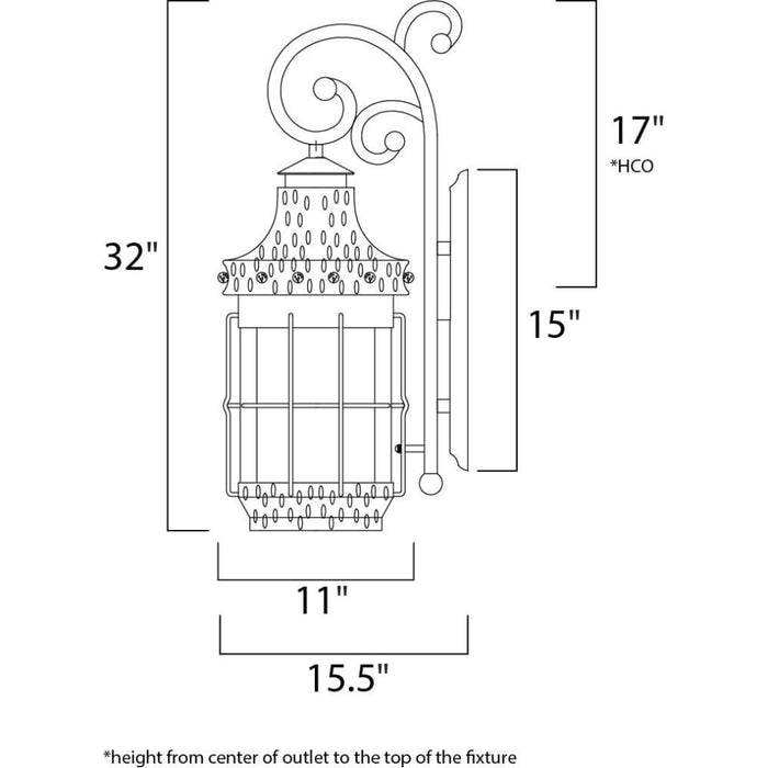 Nantucket Country Forge Outdoor Wall Mount - Outdoor Wall Mount
