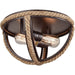 Natural Rope Oil Rubbed Bronze Flush Mount - Flushmounts