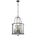 Neo Classica Aged Black Nickel Chandelier - Chandeliers