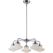 New School Satin Nickel LED Chandelier - Chandeliers