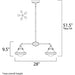 New School Satin Nickel LED Chandelier - Chandeliers