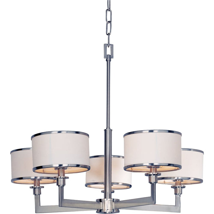 Nexus Satin Nickel Chandelier - Chandeliers