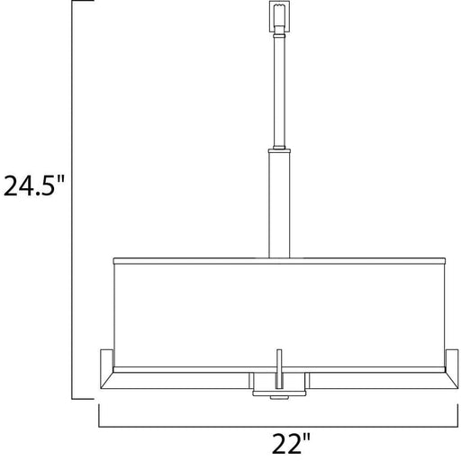 Nexus Satin Nickel Entry Foyer Pendant - Pendants