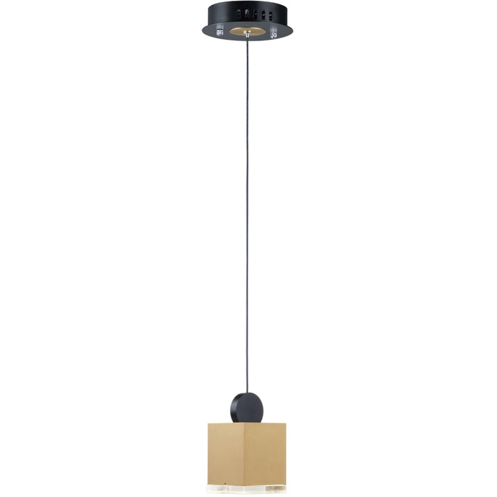 Nob Black / Gold LED Single Pendant - Pendants