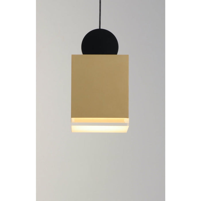 Nob Black / Gold LED Single Pendant - Pendants