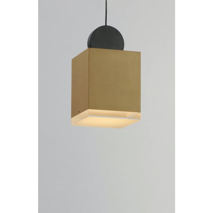 Nob Black / Gold LED Single Pendant - Pendants