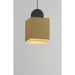 Nob Black / Gold LED Single Pendant - Pendants