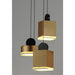 Nob Black / Gold LED Single Pendant - Pendants