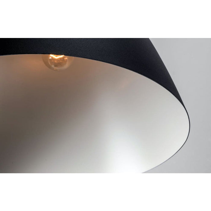 Nordic Tan Leather / Black Single Pendant - Pendants