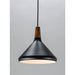 Nordic Walnut / Black Single Pendant - Pendants