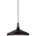 Nordic Walnut / Black Single Pendant - Pendants