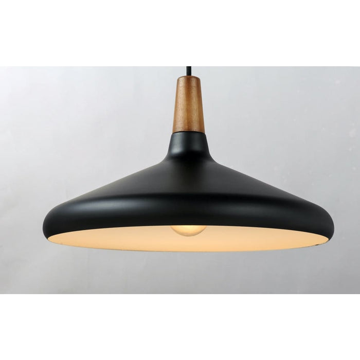 Nordic Walnut / Black Single Pendant - Pendants