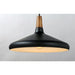 Nordic Walnut / Black Single Pendant - Pendants