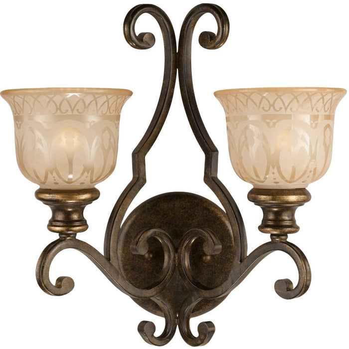Norwalk 2 Light Bronze Umber Sconce - Wall Sconce