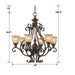 Norwalk 6 Light Bronze Umber Chandelier - Chandeliers