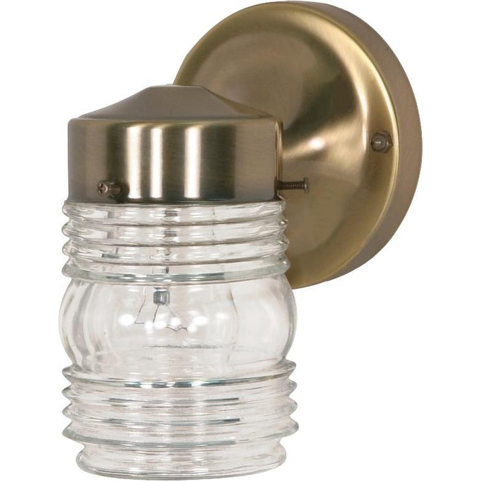 Nuvo Antique Brass Outdoor Wall Lantern - Outdoor Wall Lantern