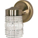 Nuvo Antique Brass Outdoor Wall Lantern - Outdoor Wall Lantern