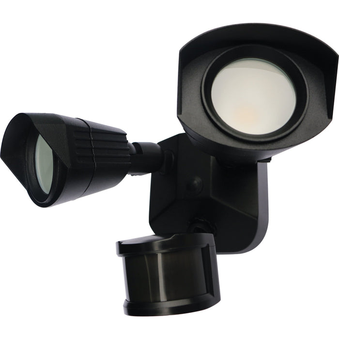 Nuvo Black LED Dual Head Security Light - Landscape
