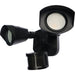 Nuvo Black LED Dual Head Security Light - Landscape