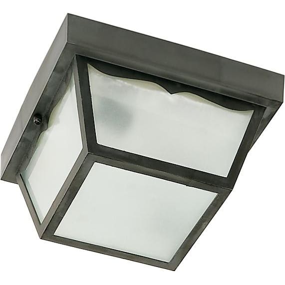 Nuvo Black Outdoor Flushmount - Outdoor Flushmount
